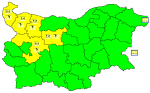 Жълт код за дъжд в Северозападна България
