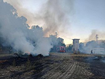 Пожарът над Айтос евакуаира парк, зоопарк и старчески дом