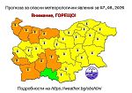 Оранжев и жълт код за опасни жеги в почти цялата страна